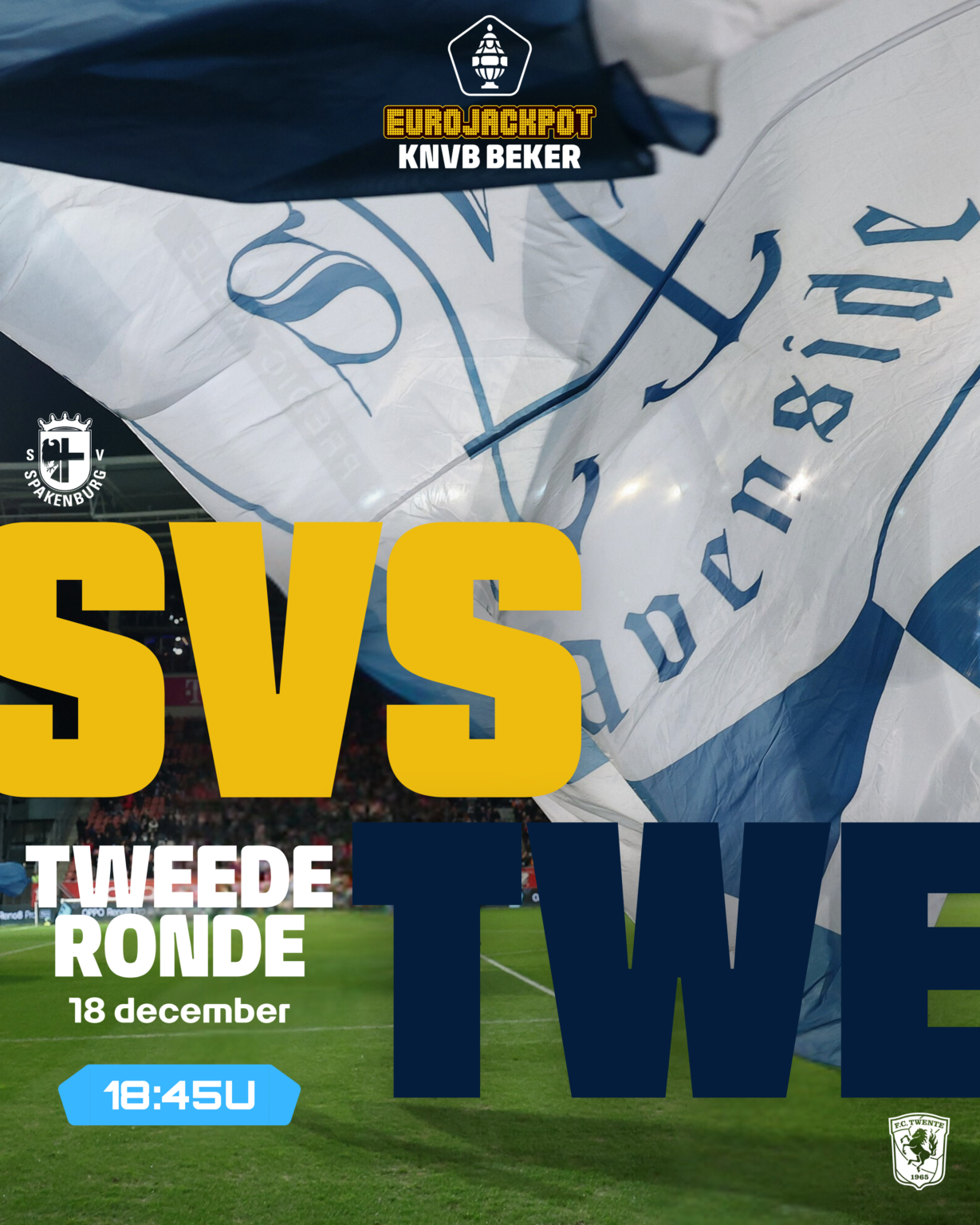 Groot kerstfeest tijdens KNVB bekerwedstrijd Spakenburg - Twente - SV ...