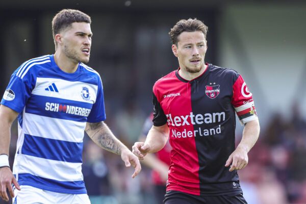 GROESBEEK , 09-05-2026 , Sportpark Zuid , season 2025 / 2026 ,  Dutch Tweede Divisie football  , match between De Treffers and SV Spakenburg picture shows