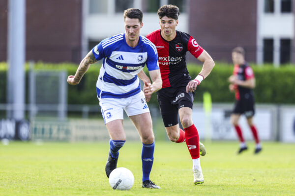 GROESBEEK , 09-05-2026 , Sportpark Zuid , season 2025 / 2026 ,  Dutch Tweede Divisie football  , match between De Treffers and SV Spakenburg picture shows