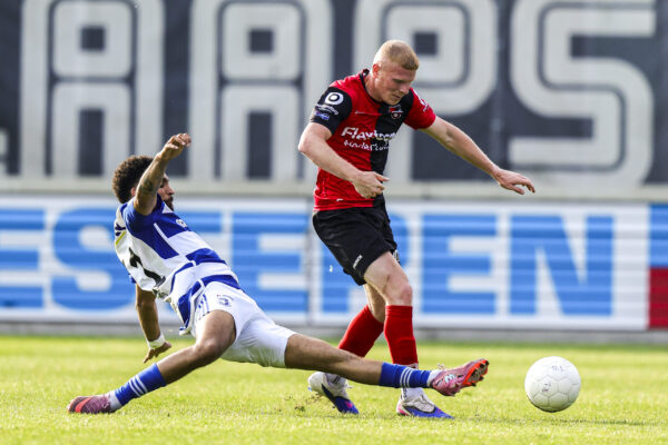 GROESBEEK , 09-05-2026 , Sportpark Zuid , season 2025 / 2026 ,  Dutch Tweede Divisie football  , match between De Treffers and SV Spakenburg picture shows