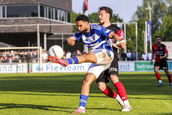 GROESBEEK , 09-05-2026 , Sportpark Zuid , season 2025 / 2026 ,  Dutch Tweede Divisie football  , match between De Treffers and SV Spakenburg picture shows