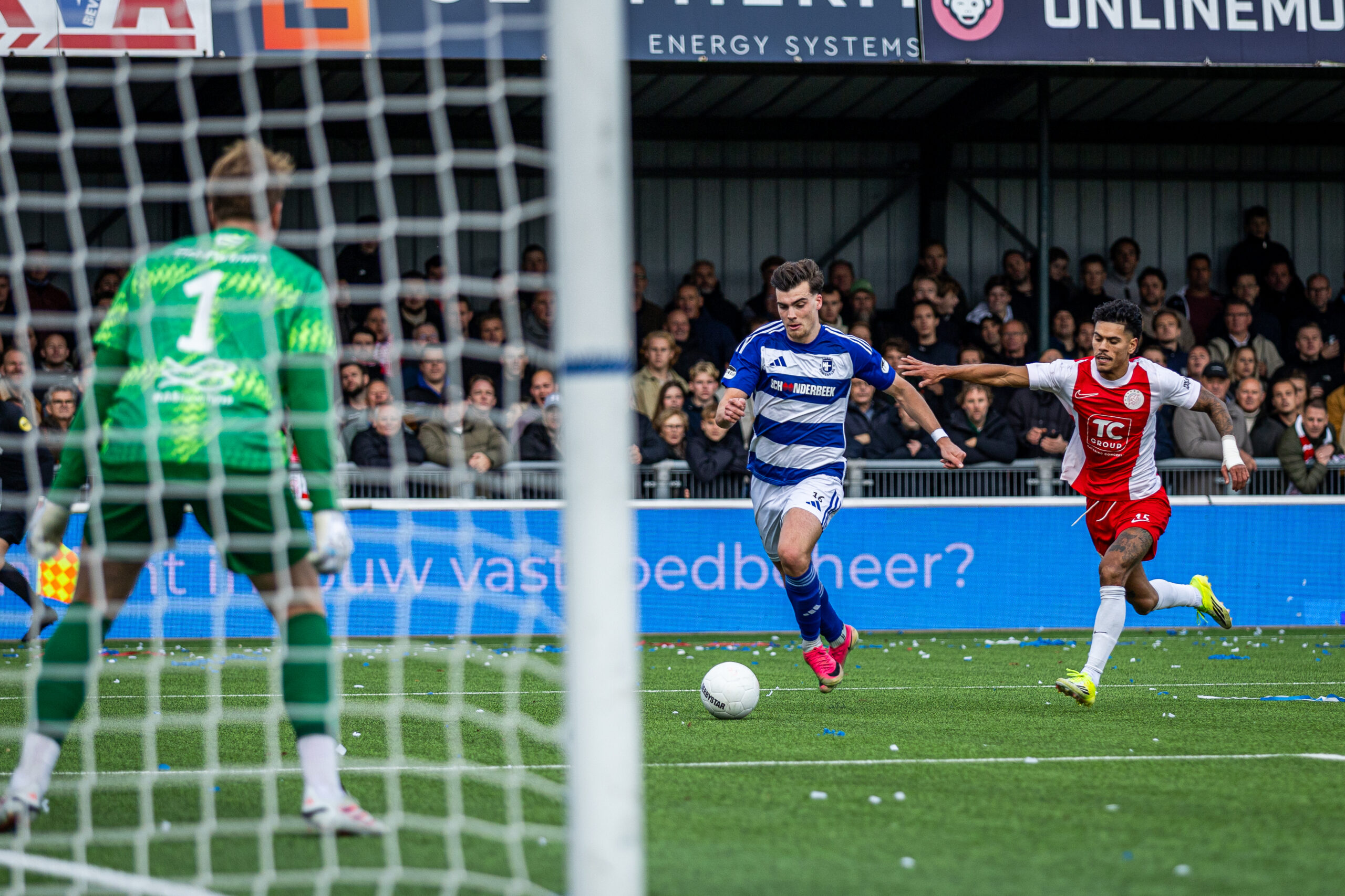 Blauwen weten de Spakenburgse derby niet te winnen